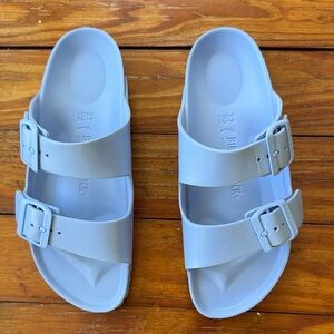 NEW! Birkenstock Arizona EVA Light Blue Sandals 37